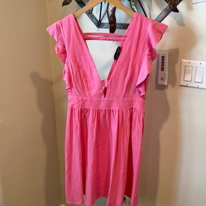 Hot pink shift dress. New with tags